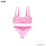 Cargar imagen en el visor de la galería, Braguita Noosa Rosa / Zebra Reversible (6759908376742)
